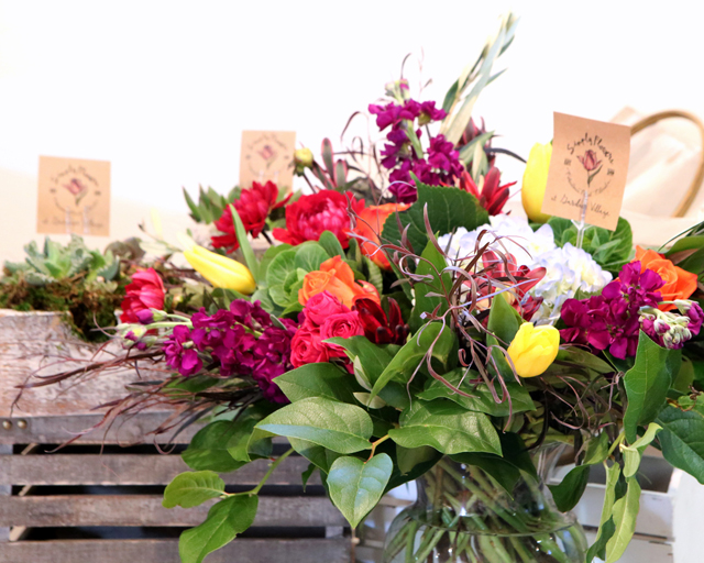 fresh flower arrangements