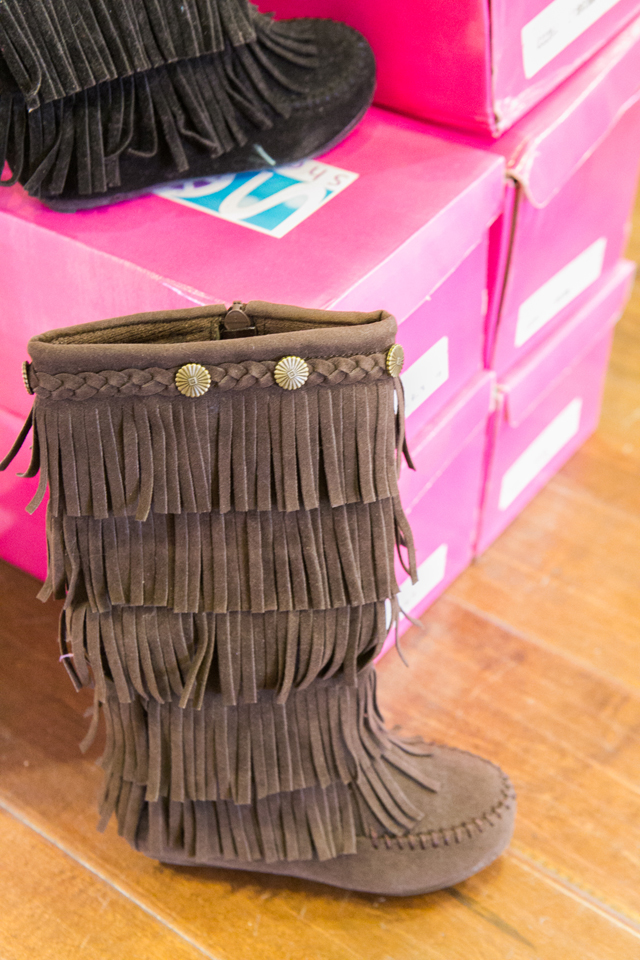 leather fringe boots