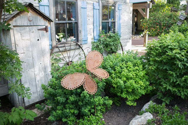 Water display in Gardner Village