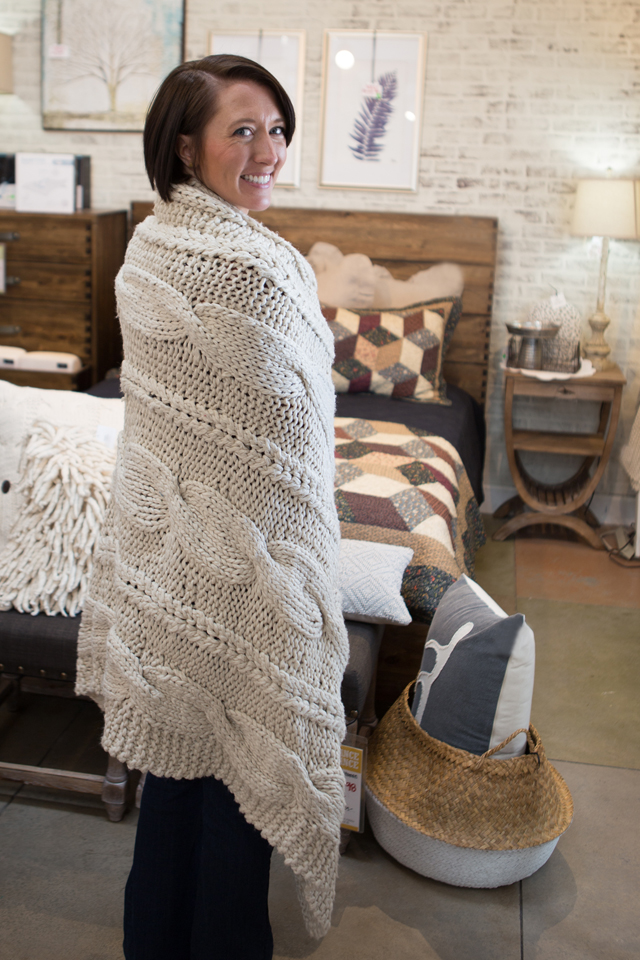 Michah Knit throw