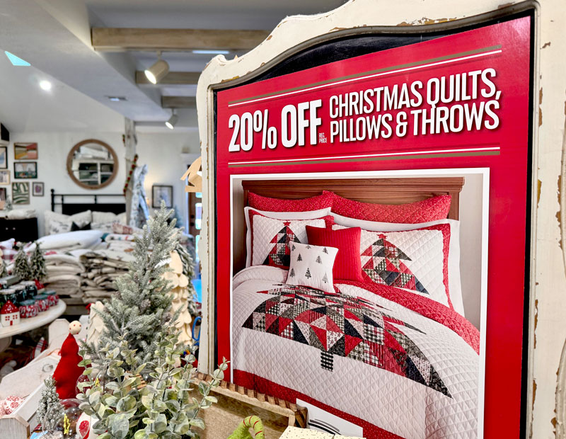 holiday sale on bedding
