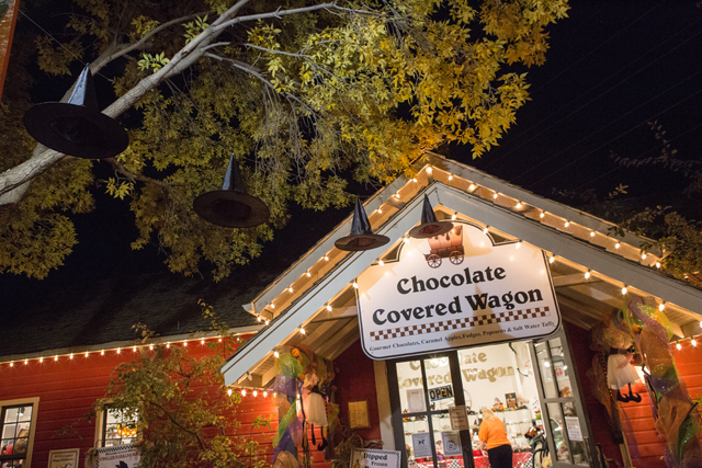 chocolate covered wagon at gardner village