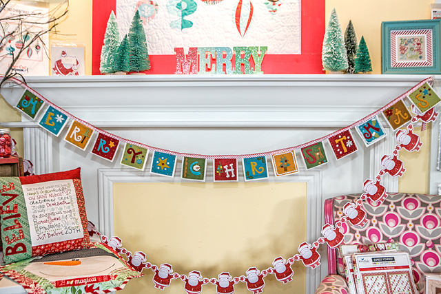 felt christmas banner