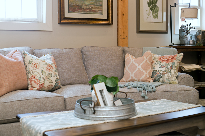 spring sofa styling