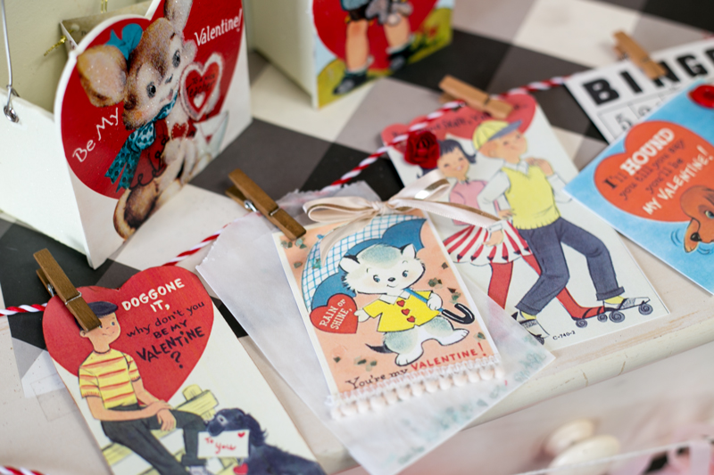 vintage valentine paper crafting project