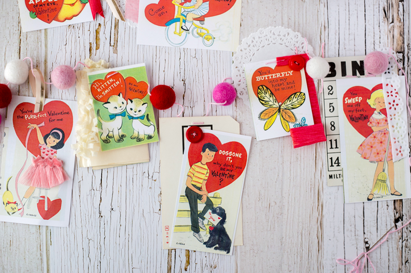 vintage valentine banner idea