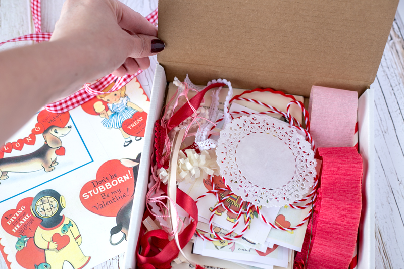 valentine's day crafting supplies