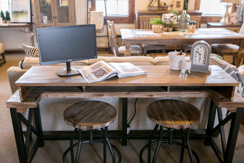sofa table workspace