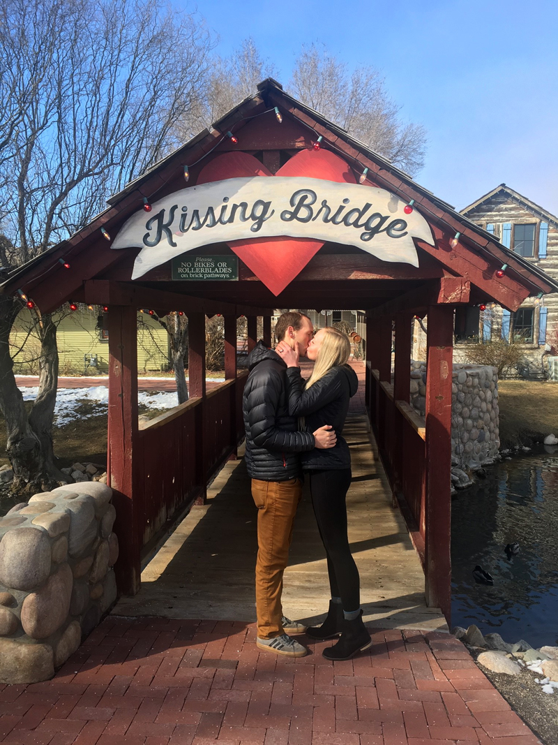 The Kissing Bridge at Gardner Village