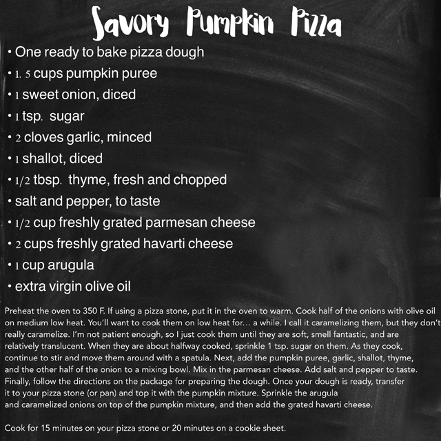 pumpkin pizza recipe