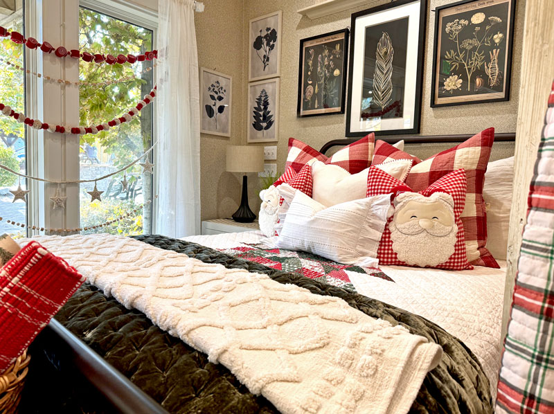 bedroom decorating ideas for christmas